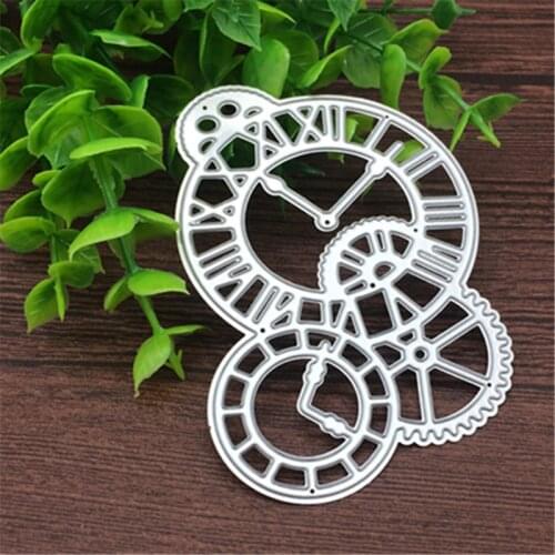 Clocks Time Axis DIY Scrapbook cutting dies Metal Die cutting Die For DIY Scrapbooking Photo Album Embossing Folder Stencil