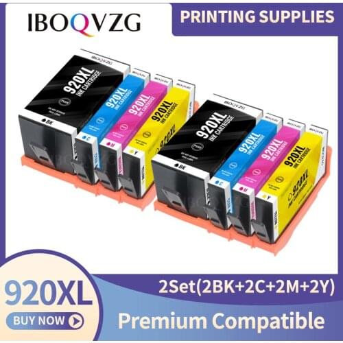 IBOQVZG 920 Compatible Ink Cartridge For HP 920XL 920xl For HP920 Officejet 6000 6500 6500A 7000 7500 7500A Printer With Chip
