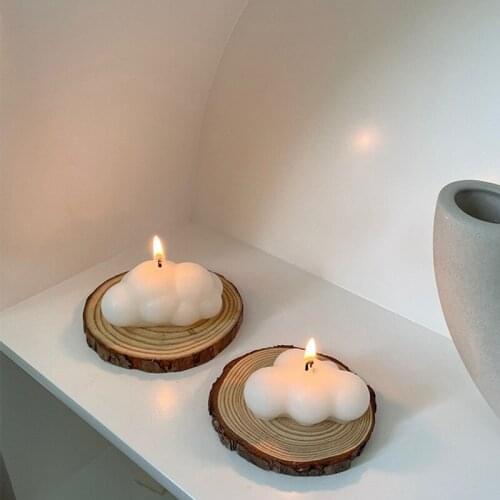 Cloud Shape Handmade Candle Aromatherapy Wax Candle Birthday Wedding Home Decoration Candle Photo Props