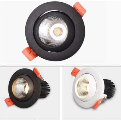 Super Bright Dimmable LED Downlight COB 15W LED Ceiling Recessed Lights Spot Light Indoor down lamp Lighting AC110V/AC220V