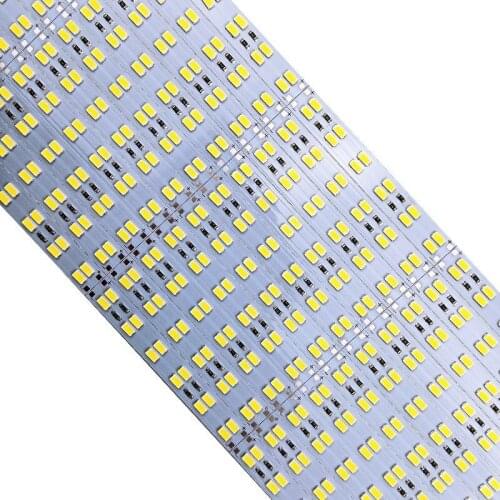 100pcs 1 m Double Row 5630(5730) Led Bar Light Hard Rigid Bar DC12V 24v 100 cm LED Strip 144 led/m For Advertising Cabinet Light