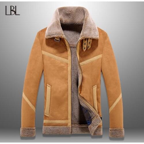 Warm Thick Winter Jacket Men 2020 Casual Turn-down Collar High Quality Streetwear Fur Coat Men Parka Outerwear Fitness Clothing