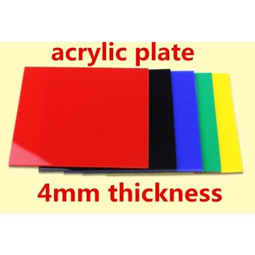4mm thickness PMMA PMMC acrylic plate opacity Organic Glass Opaque plexiglass advertising production YELLOW Red Green Blue Black