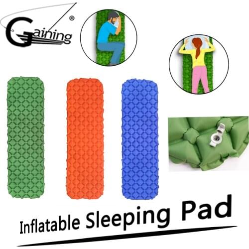 Camping Sleeping Pad Mat Best Sleeping Pads for Backpacking Hiking Air Mattress Lightweight Inflatable & Compact Camp Sleep Pad