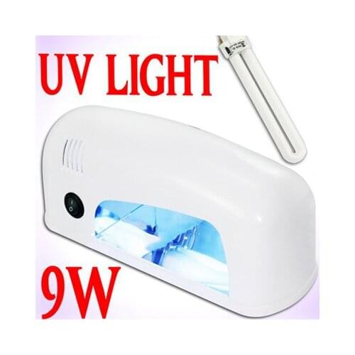 9W YIFEI UV GEL NAIL CURING LAMP DRYER + tube WHITE+US plug