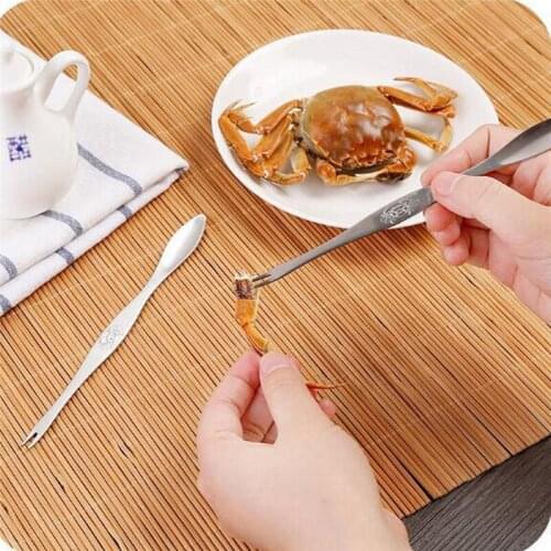 Stainless Steel Claws To Eat Crab Seafood Lobster Crab Pin Stripping Fruit Fork Hot Selling