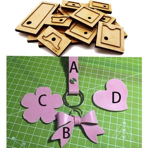 Japan Steel Blade DIY heart shape design leather template Die cut knife mould Stencil dies leathercraft punch tools knife mould