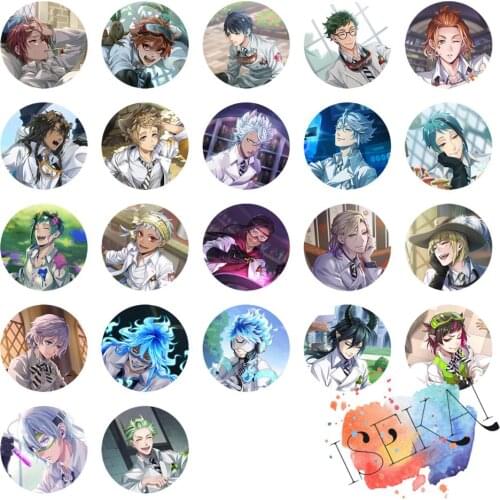 Twisted Wonderland Game Heartslabyul Savanaclaw Scarabia Lomefiore Diasomnia Ignihyde Lab Coat Groovy Metal Badge Brooch Pins