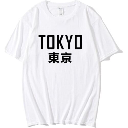 2020 Summer Japanese Style TOKYO Harajuku Women Mens T-shirt Printed Short Sleeve T-shirt Hip Hop Streetwear Top Tee Jogger