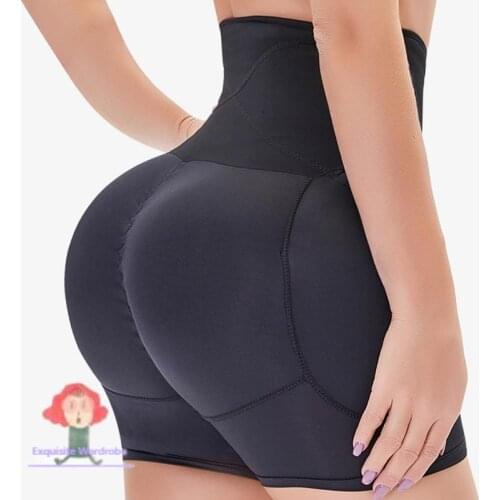 Womens Body Shaping and Fitness Pants High Waist Abdomen Hips Fake Butt Side Breasted Body Womens Boxer Pants For Lady
