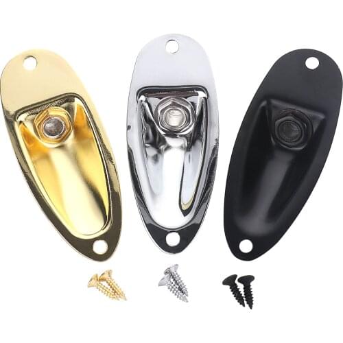 1pcs Boat Style Electric Guitar Jack Pickup Output Input Jack Plug Socket for Electric Guitar