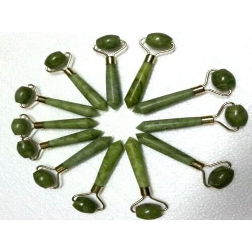 100pcs/lot 10cm Longth Women Facial Relaxation Slimming Tool Jade Roller Massager For Face Body Head Neck Foot Massager