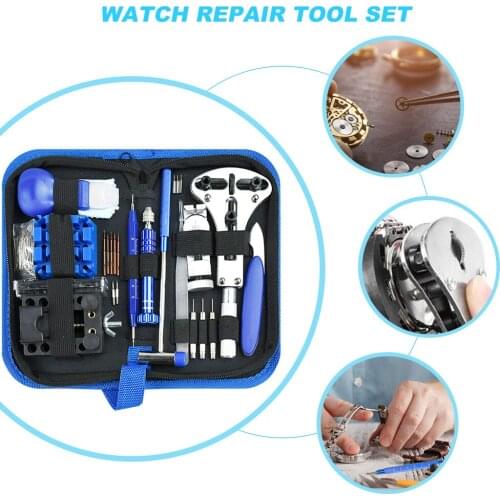 185PCS Watch Repair Kit Professional Battery Replacement Band Link Pin Case Removal Spring Bar Tools Watch Repair Tool Kit New