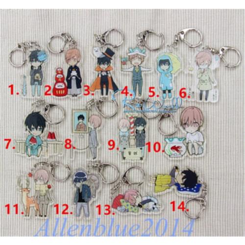 Anime Ten 10 Count Shirotani Kurose Yaoi Rihito Takarai Keychain Keyring Pendant Costumes Cosplay