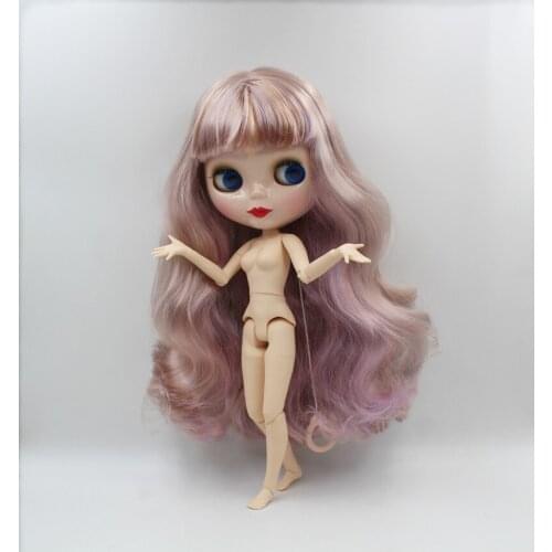 Blygirl,Blyth doll,Mix colorful bangs, nude dolls, 7-knuckle and 19-knuckle dolls, 1/6 dolls, can change your makeup