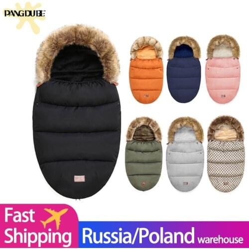 Baby Footmuff Stroller Sleepsack Baby Blanket Swaddle Wrap Winter Infant Sleeping Bag Stroller Envelope for Newborns Sleepsacks