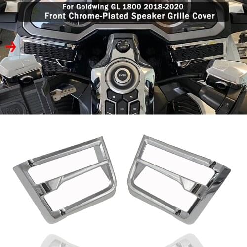 For Honda Goldwing 1800 F6b GL 1800 2018 2019 2020 NEW Motorcycle Front Chrome-Plated Speaker Grille Cover