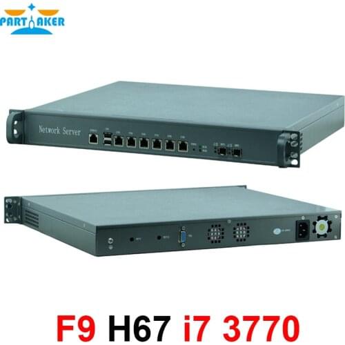 H67SL 6* Intel 82583V 2*SFP 1U Case Network Server Firewall Router with Intel i7 3770 Processor Firewall Appliance VPN
