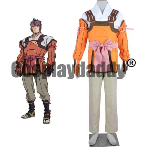 Kabaneri of the Iron Fortress Koutetsujou no Kabaneri Bushi Kibito Araka Uniform Outfit Anime Halloween Cosplay Costume F006