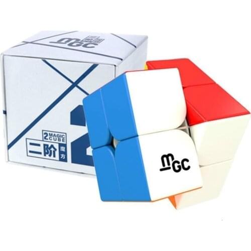 YJ MGC 2x2 Magnetic magic cube Yongjun MGC speed magic puzzle Brain Teaser Educational toys for kids neo cube puzzles