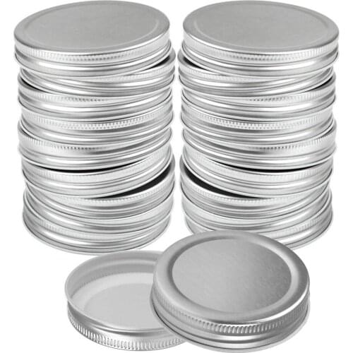 Pcs Reusable Mason Jar Lids Wide Mouth LeakProof Seal Lid For Canning Jars Silver Mason Jar Glass Lids Silver Mason Jar Adorable