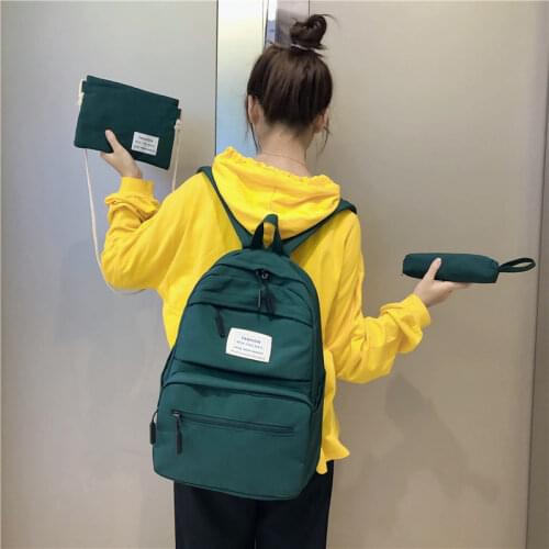 3 set Schoolbags for Teenage Girls Kids Children Student Backpack Travel Teen Shoulder Bag Child School Bag New Women backpack