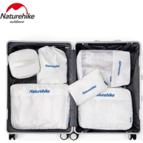 Naturehike 6-in-1 Travel Set 460g Portable Clothes Shoes Wash Bag Waterproof Outdoor Business Equipment Foldable NH20SN005