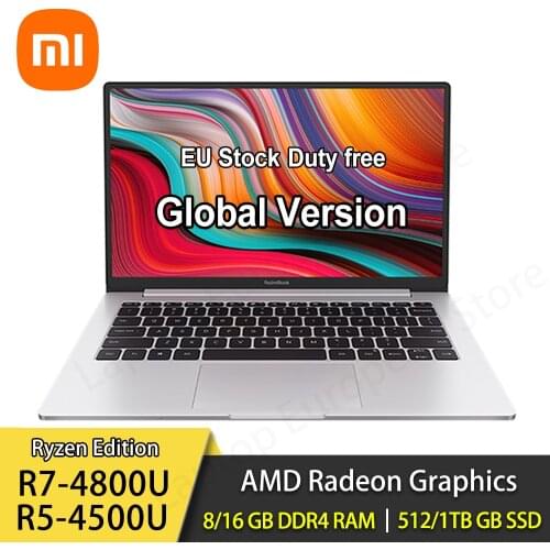 Xiaomi RedmiBook 13 Laptop Mi 13.3inch AMD Ryzen 4500U/4700U 8G/16G DDR4 512GB/1TB SSD Windows 10 Ultrathin office Notebook