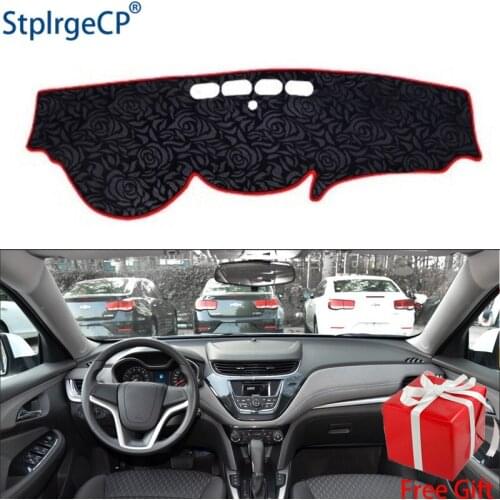 Latest Rose Pattern Non-slip Car Dashboard Cover Dash Mat Pad DashMat ANti-UV Car Sticker for Chevrolet malibu 2018 Car Styling