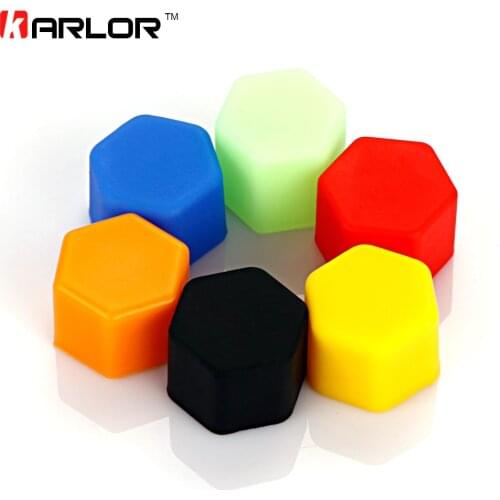 New Arrival 20pcs Silicone 17/19/21mm Car Bolt Caps Wheel Nuts Covers Practical Hub Screw Cap Protector Car-styling