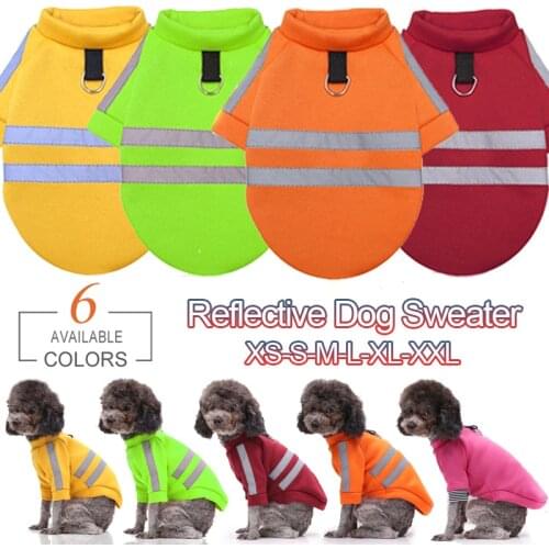Reflective Dogs Clothes Pet Clothing for Small Dogs Puppy Cat Sweather Coat Bulldog Chihuahua Costume Jackets Pets Overalls
