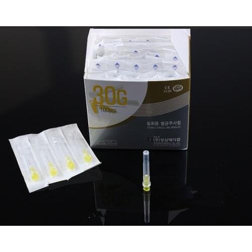 Disposable Small Needle 4mm 13mm 25mm 30G Micro Plastic Injection Cosmetic Beauty Sterile Needle