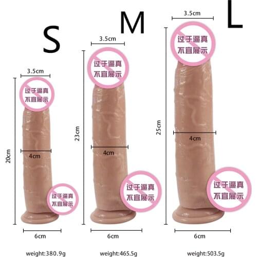 Huge Silicone Dildo 8/10 Inch Realistic Penis with Suction Cup, Sex Toy for Female Masturbation, Huge Penis for Women Sex Shop