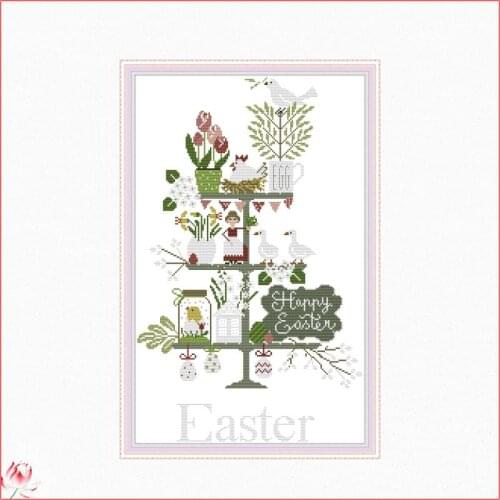 Easter-Turkey Cross stitch Kit DIY Still Life Pattern Embroidery Kit 14CT 11CT Needlework Sewing Kit Home Decoration Painting