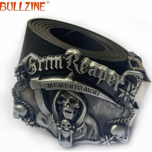 Bullzine Mjolnir THORSHAMMER VING belt buckle music belt buckle with PU belt with connecting clasp FP-03718-3 drop shippin