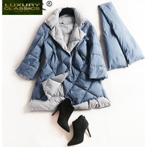 Fashion Womens Down Jacket Warm 90% White Duck Down Coat Female Korean Autumn Winter Parkas Woman 2021 Mujeres Abrigos 3