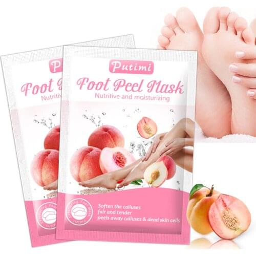 PUTIMI Foot Peeling Mask Nourishing Dead Skin Remover Moisturizing Foot Mask for Legs Whitening Calluses Exfoliating Foot Socks