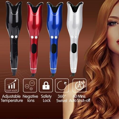 Rose-shaped Multi-Function LCD Curling Iron Professional Hair Curler Styling Tools Curlers Wand Waver Curl Automatic Curly Air