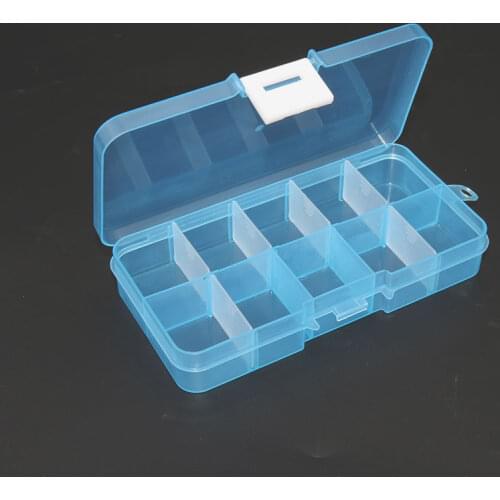 Detachable Plastic Pills Case Mini Electronic Parts Screw Container Organizer Jewelry Ring Beads Storage Stackable Box 10 Slots