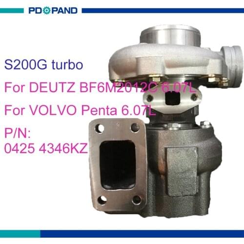 Supercharger 04254346KZ 4254346KZ 0425 4346 4254346 2051 7286 318438 318047 for Deutz BF6M2012C Volvo Penta 6.07L