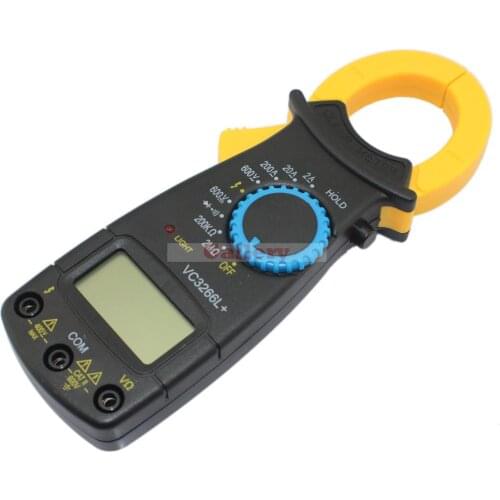 VC3266L+ AC/DC 3 1/2 LCD Display Digital Multimeter Tester Multimetro with Full Protection/Anti-burning Black Digital Clamp