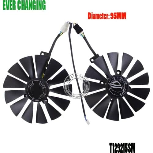 T129215SM DC12V 0.25AMP Graphics / Video Card Cooler Fan FOR ASUS CERBERUS GTX1070TI A8G GDDR5 Graphics Card Cooling Fan