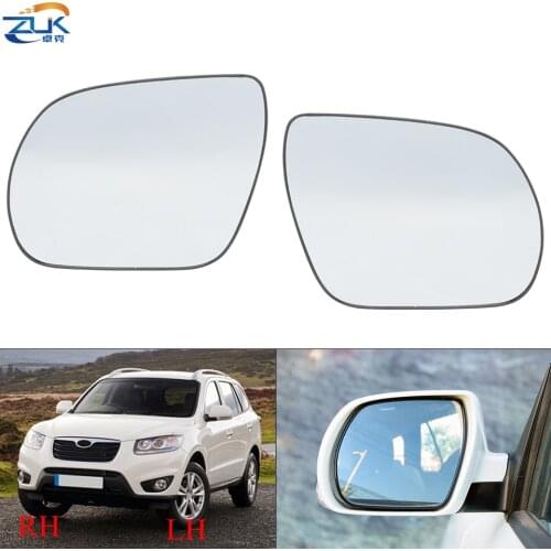 ZUK Exterior Rearview Mirror Glass Car Outside Reversing Mirror Lens For Hyundai Santa Fe 2007-2013 IX55 / Veracruz 2007-2012