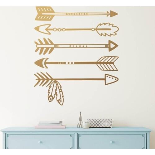 YOYOYU Tribal Arrow Pattern Vinyl Wall Sticker Kids Room Cute Arrow Removeable Decal Nursery Bedroom Decoration ZX216