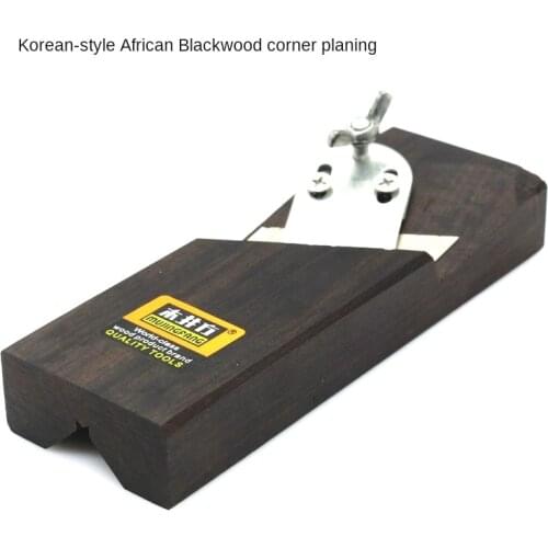 1Pcs Woodworking Hand Planer Flat Tools Ebony Wood 45 Degree Chamfering Planer for Wood/Bamboo/Plasti Chamfering planer tools