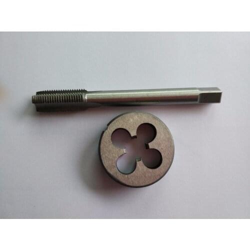 1pc HSS Machine M10 X 0.5 0.75 1.0 1.25 1.5mm Plug Tap and 1pc m10 X 0.5 0.75 1.0 1.25 1.5 Die Threading Tool