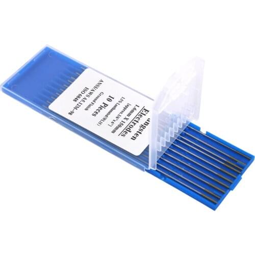 10pcs WL15 Ground Finish Golden Tips Tig Welding Rods Tungsten Electrodes 1.6*150mm