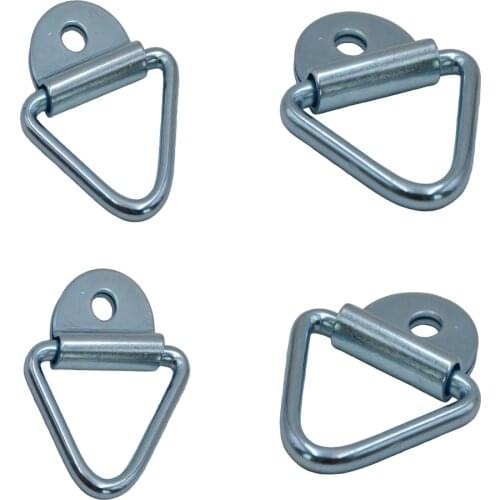 4 Pieces Tie Down Lashing D Ring Anchor Eyes Ring for Trailers Van Boat