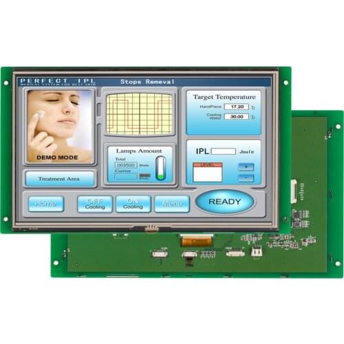 7 Inch HMI Smart TFT LCD Display Module with Controller + Program + Touch + UART Serial Interface