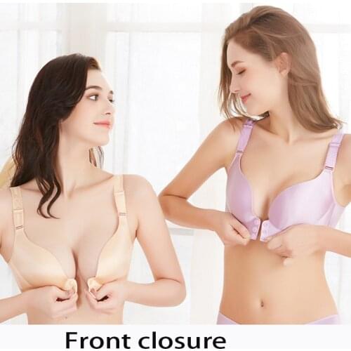 Front Closure E Cup Push Up Women Bra Sexy 3/4 Cup Bralette Women Plus Size Backless Bras for Ladies